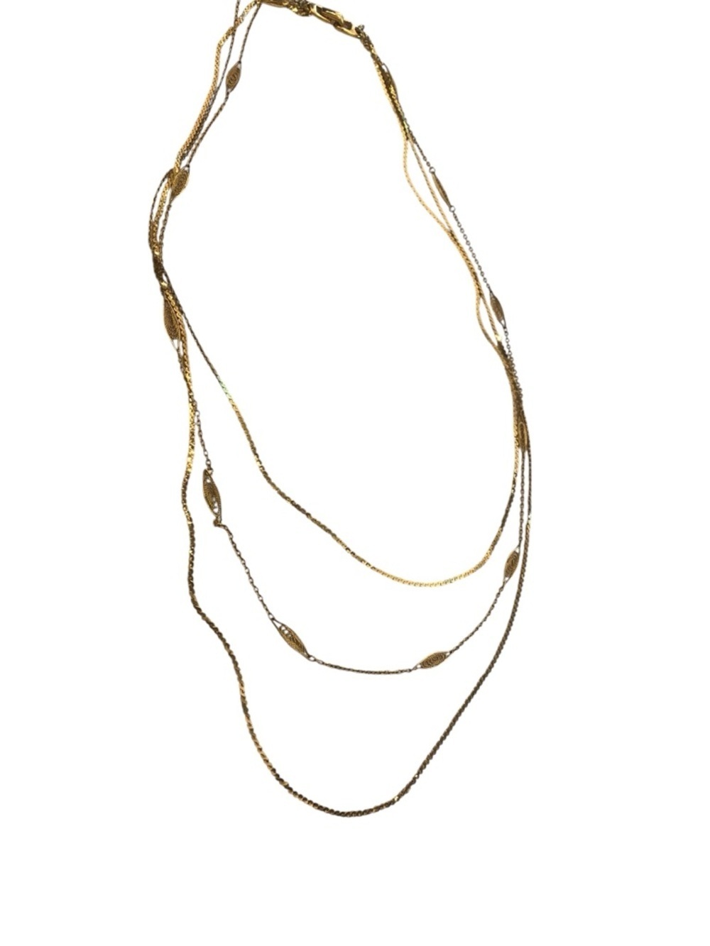Napier Multi-Strand Gold Layered Necklace Women Jewelry 20”